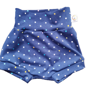 short bleu à pois