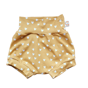 short jaune à coeur