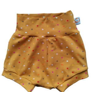 short jaune à pois