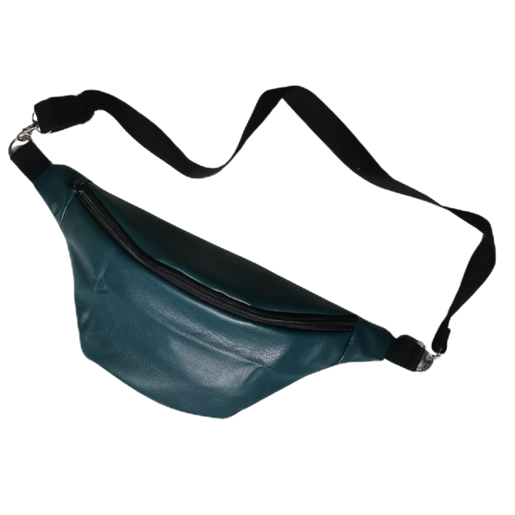Sac banane simili bleu foncé
